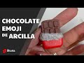 Cómo hacer el  Chocolate 🍫  emoji con arcilla polimérica #Shorts