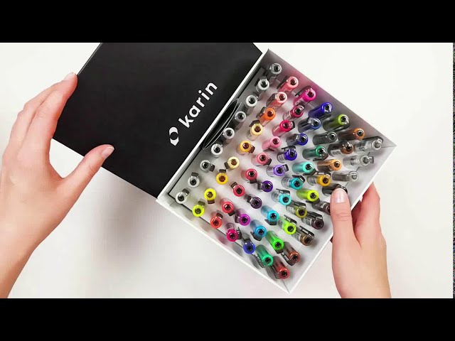 Karin Markers Swatches, Unboxing & Swatching