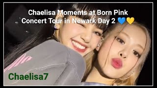 Chaelisa Moments at Born Pink Concert Tour in Newark Day 2 💛💙