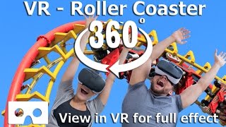 360 Video - VR Roller Coaster - Experience the excitement of a Virtual Reality VR Theme Park