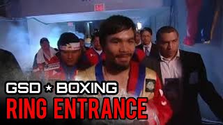 MANNY PACQUIAO RING ENTRANCE V JOSHUA CLOTTEY