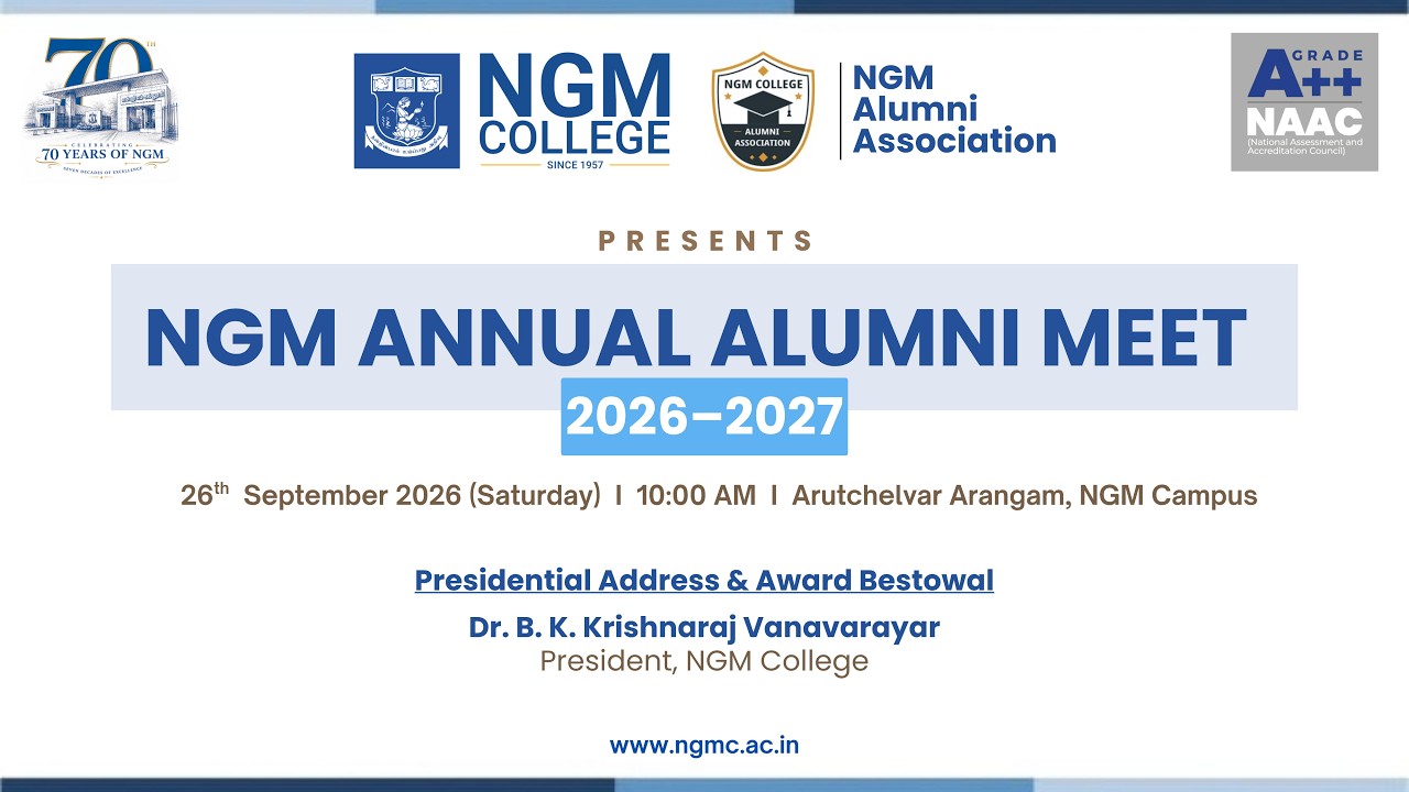 ✨ NGM ANNUAL ALUMNI MEET 2026–2027 ✨