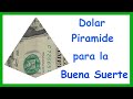 Como doblar un Dolar en forma de Pirámide para atraer la Buena Suerte -El Mundo de MyG