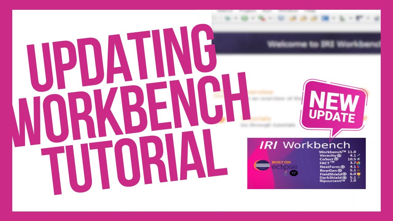 How To Update the IRI Workbench: A Tutorial - YouTube