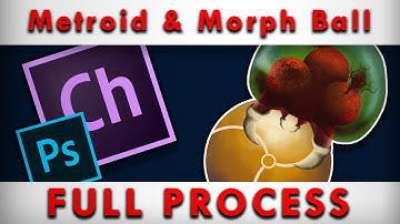 Adobe Character Animator CC Metroid & Morph Ball Puppet Creation Process | Speed Art | Full Process