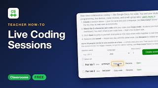 Live Collaborative Coding Sessions | CS++ Teacher How-To