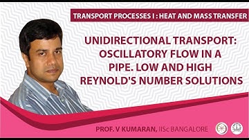 Oscillatory flow in a pipe. Low and high Reynold