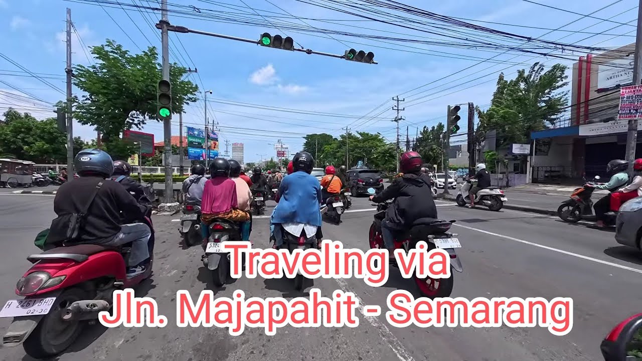 Perjalanan lewat Jalan Majapahit, Semarang | Indonesia 4K