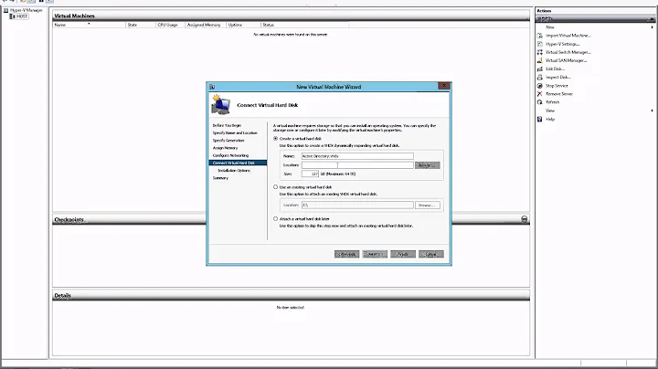 Create A Virtual Machine On Windows Server 2012 R2