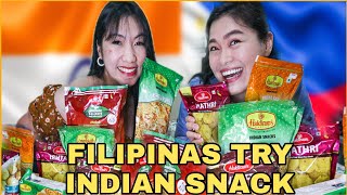 FILIPINAS TRY INDIAN SNACKS (FOR THE VERY FIRST TIME!) | ASMR
