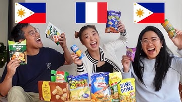 FRENCH GIRL TRIES FILIPINO SNACKS *my mind is blown*