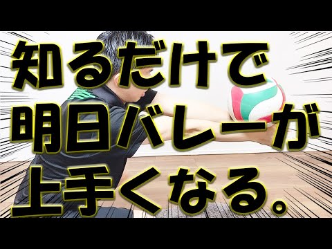 【バレー】レシーブは３つのコツを意識するだけで、驚くほど上達します。これホント。