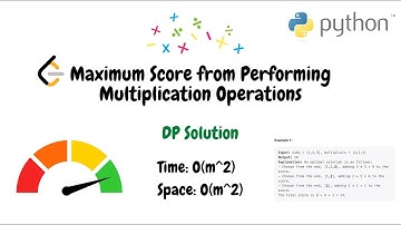 Maximum Score from Performing Multiplication Operations | Python Solution