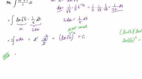 Substitution with Logarithms
