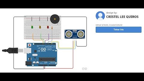 Distance Measuring Device Activity using Tinkercad