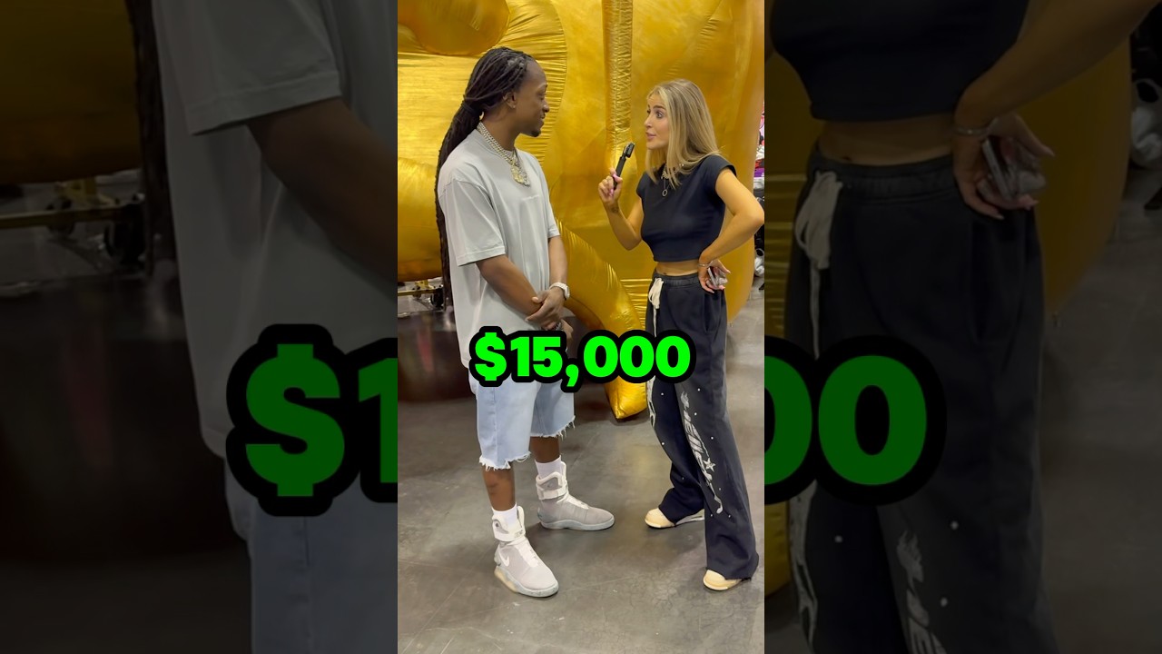 Would you give him $15,000 for the Nike Mags off his feet?? 😳