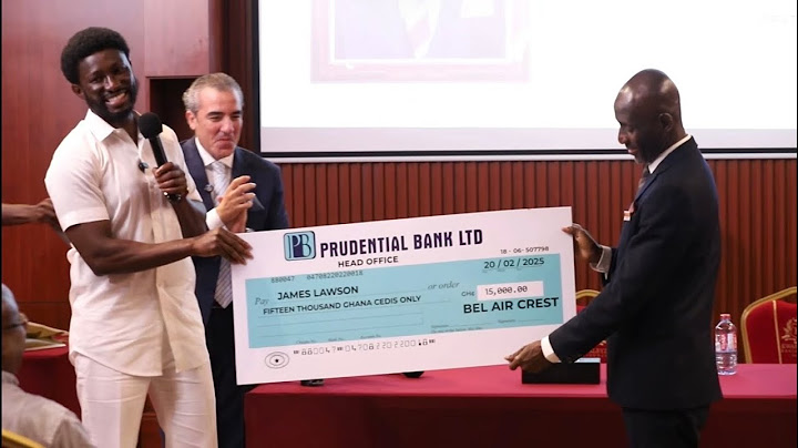 Nana Kwame Bediako rewards a loyal staff