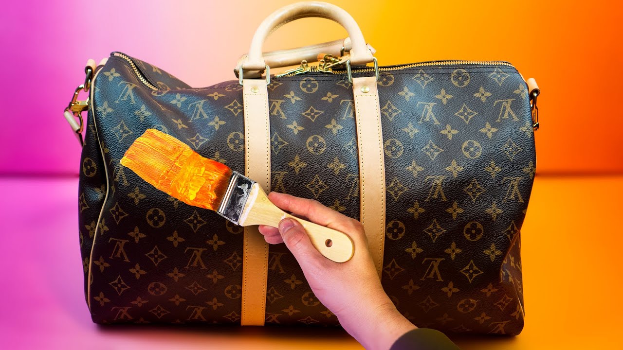 I Paint a Louis Vuitton Bag for a Famous YouTuber! - YouTube