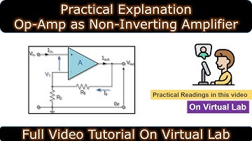 Practical Explanation of Non Inverting Amplifier on Virtual Lab