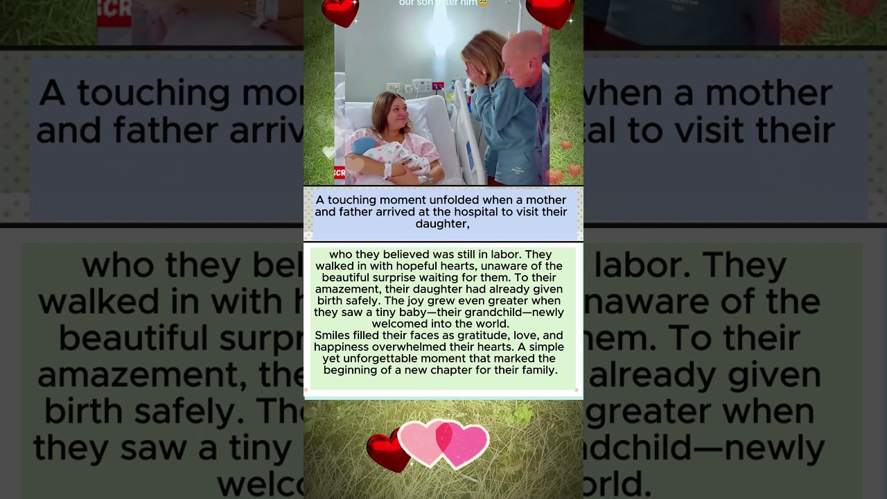 Parents Visit the Hospital — and Leave as New Grandparents 👶❤️