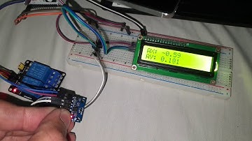 NodeMCU With Gyro MPU6050 & LCD16x2 on I2C Bus + Relay2ch