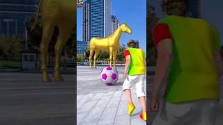 Smashing The Golden Horse By A Good Boy🐎 3D Special Effect #VFX #3D Animation #CGIMagic