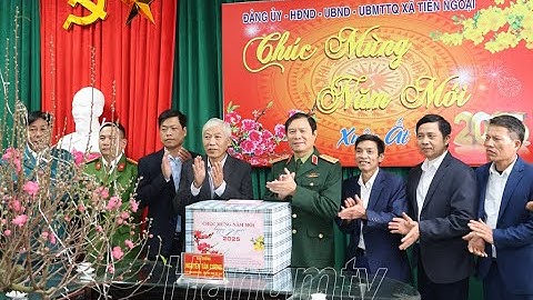 Đại tướng Nguyễn Tân Cương thăm, tặng quà tại tỉnh Hà Nam | Hà Nam TV