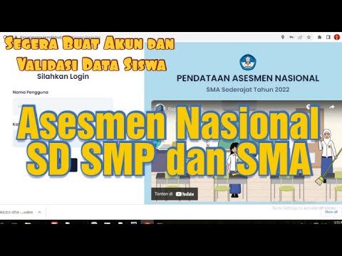 TERBARU! CARA MEMBUAT AKUN PENDATAAN ASESMEN NASIONAL 2022