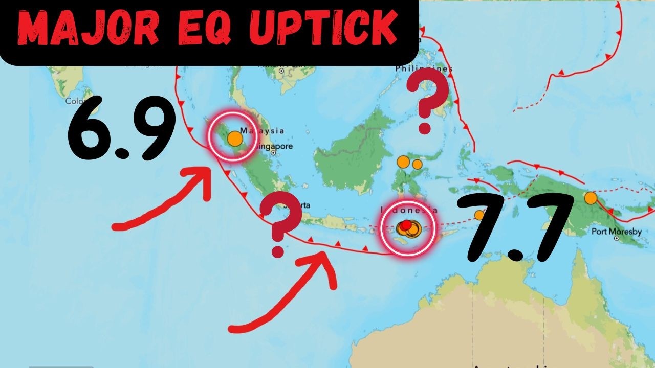 Another large Earthquake 6.9 Sumatra region. Java Trench MegaQuake brewing? Saturday update.