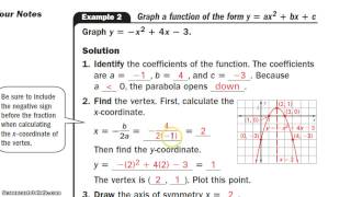 Shychuck Honors Alg 2 Notes 4-1