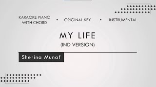 My Life (Indonesian Version) - Sherina Munaf (Piano Karaoke | Chord   Lirik | Instrumental)