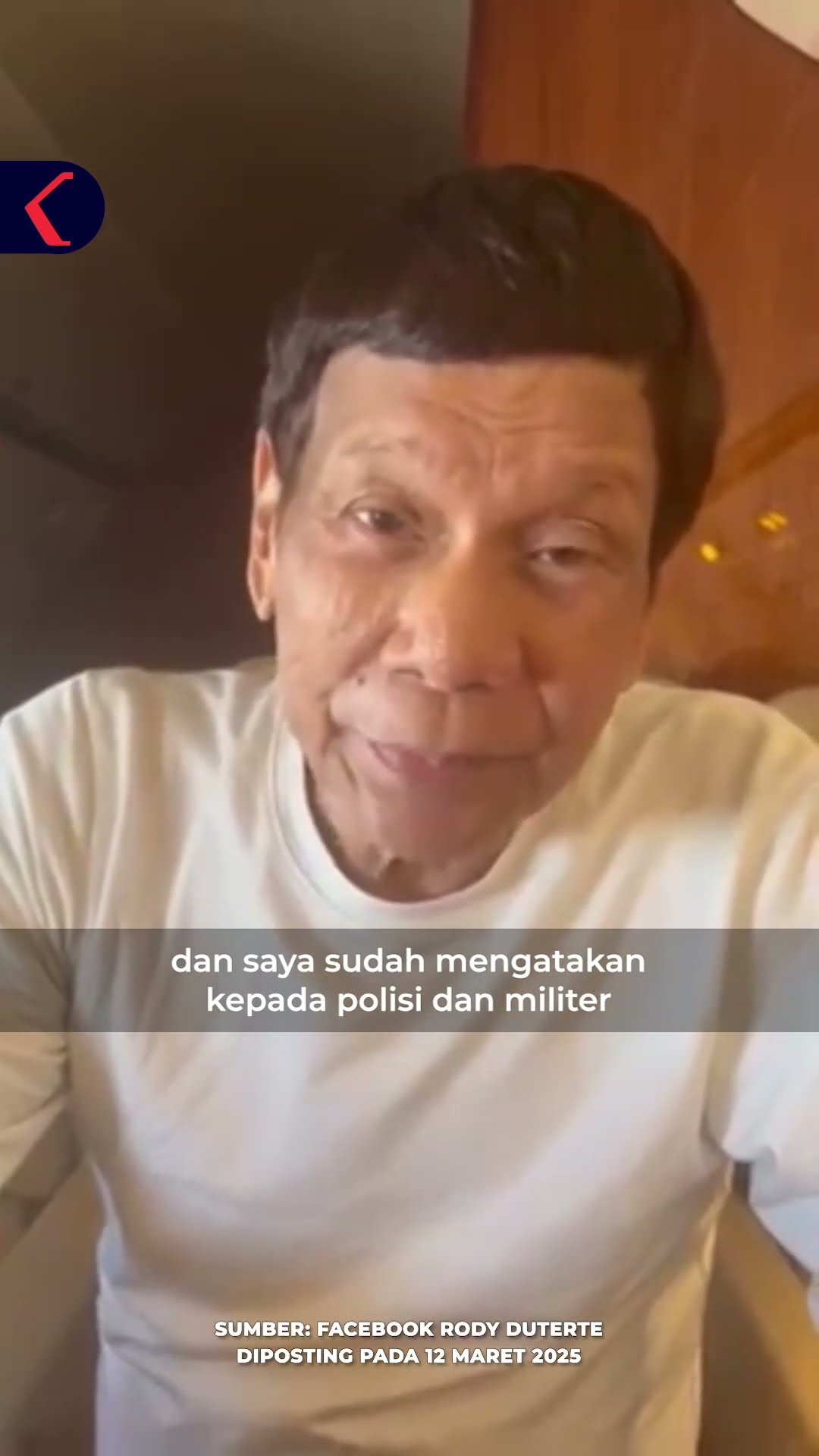 Rodrigo Duterte: Saya Akan Bertanggung Jawab Atas Semuanya