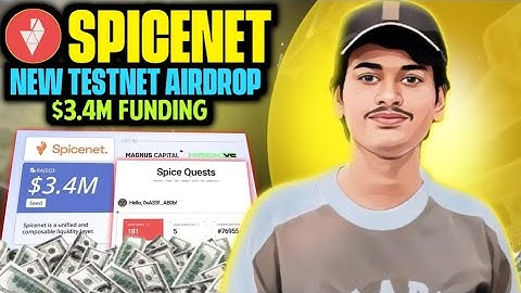 Spicenet Airdrop - New Testnet Airdrop - New Layer 2 Trading Network I Earn $SPICE Rewards!