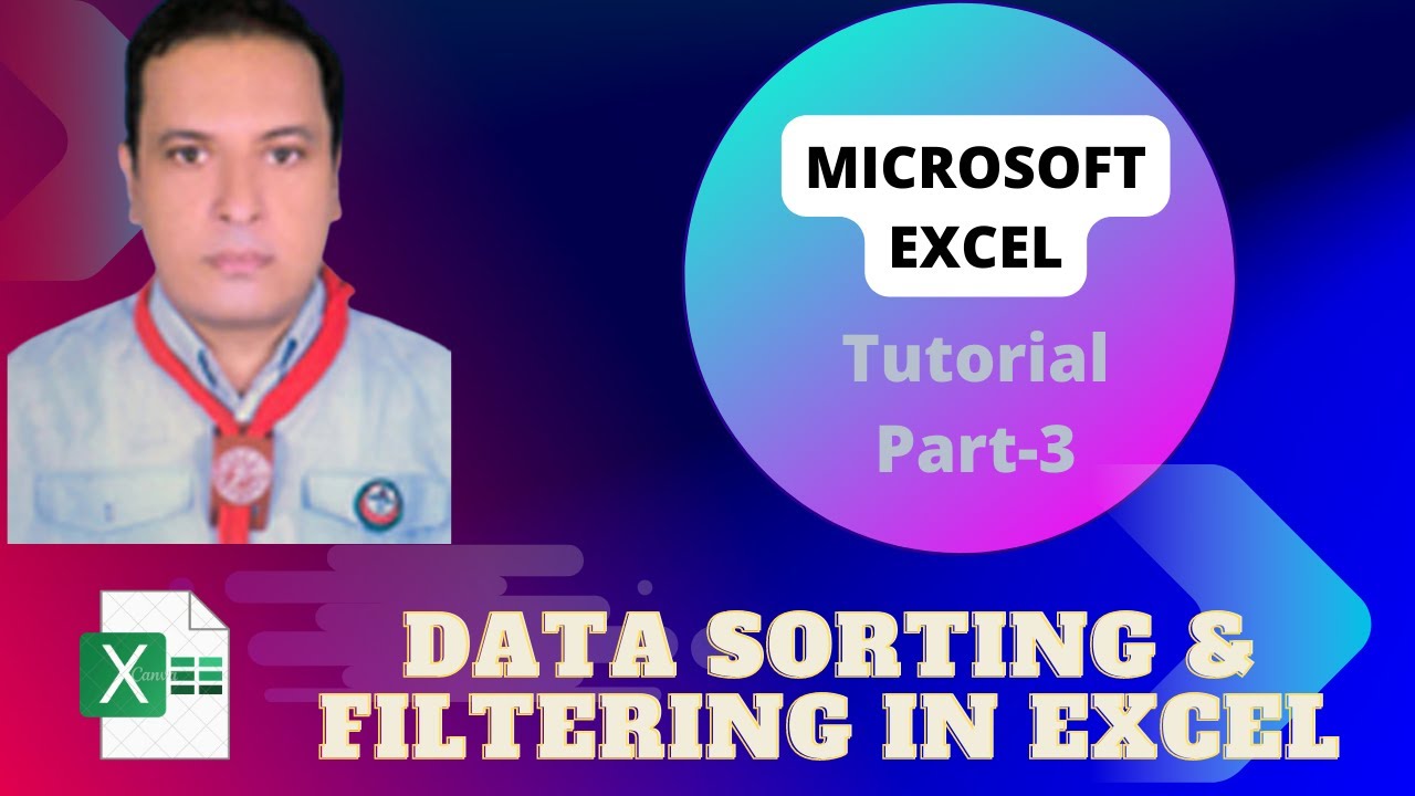 Microsoft Excel Tutorial Data Sorting & Filtering (Episode-3) ডাটা ...