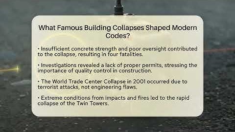 What Famous Building Collapses Shaped Modern Codes? - Man vs. Disaster