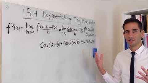 5.4.1 - Differentiating cos(x) from first principles (featuring new PHYS111 magic tricks)