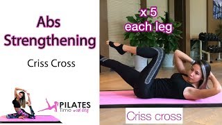 Intermediate pilates exercise-Criss Cross