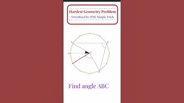 Hardest GEOMETRY problem trivialized by ONE simple trick