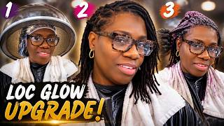 ✨ Dreadlock Transformation Day! | Wash, Retwist & Hair Dye Salon Makeover 💇🏾‍♀️🔥