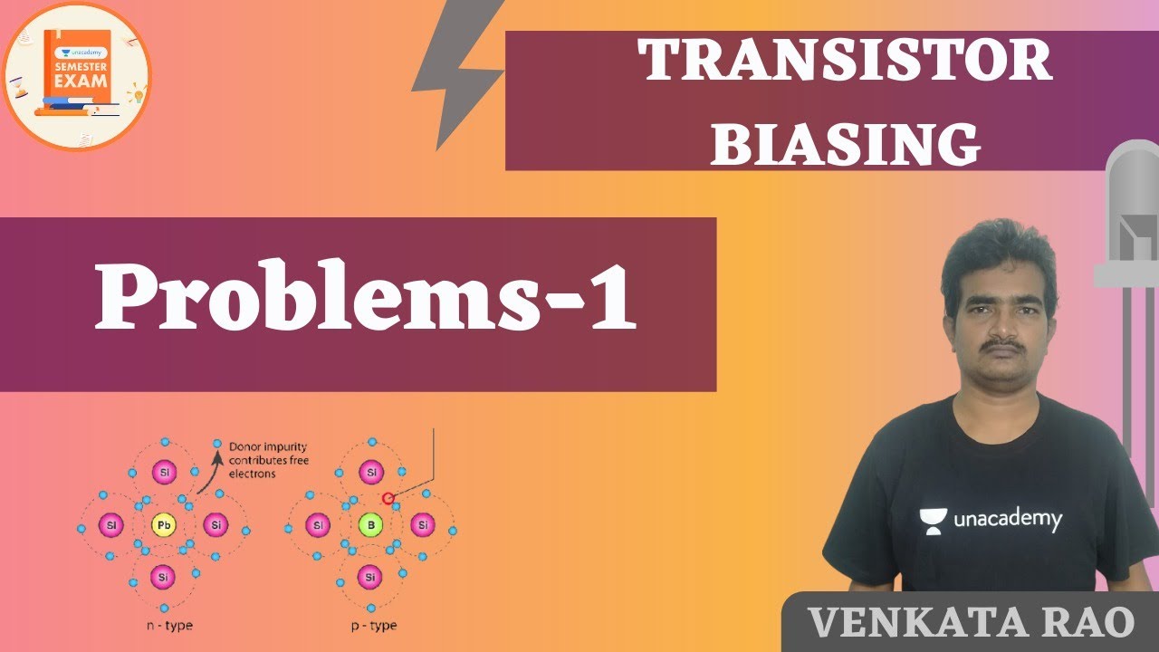 Problems-1 | Transistor Biasing | GATE/ESE | Venkata Sir