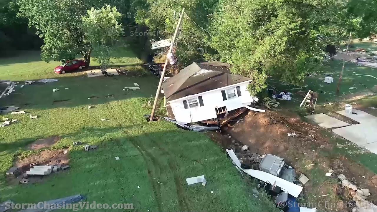 Weather News Waverly, TN Ground and Drone Video 8/23/2021 YouTube