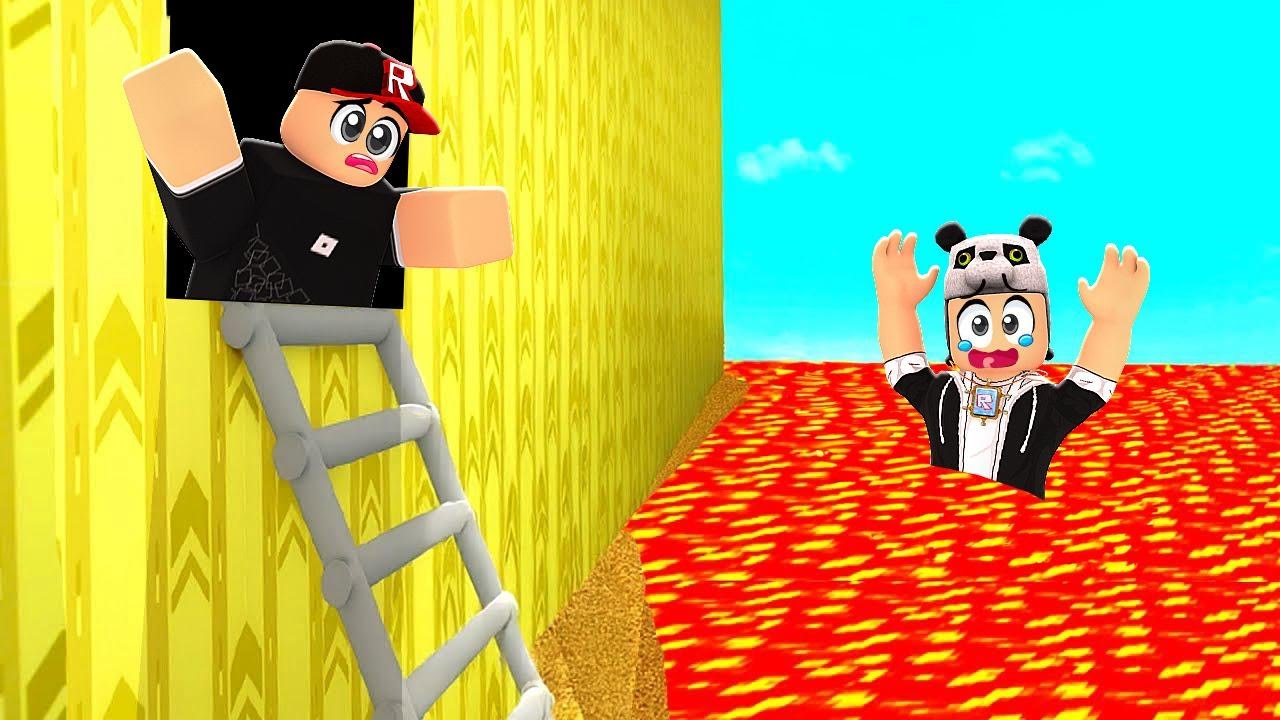 ЕСЛИ ОН НЕ МОЖЕТ СБЕЖАТЬ ОТ ЛАВЫ, ИГРА ОКОНЧЕНА!! 😱 СБЕГАЙ ОТ БЕСКОНЕЧНОЙ ЛАВЫ - Roblox