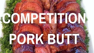 Competition BBQ Pork Butt Shoulder Smoked Pulled KCBS Weber Smoker How To Harry Soo Tasty Barbeque