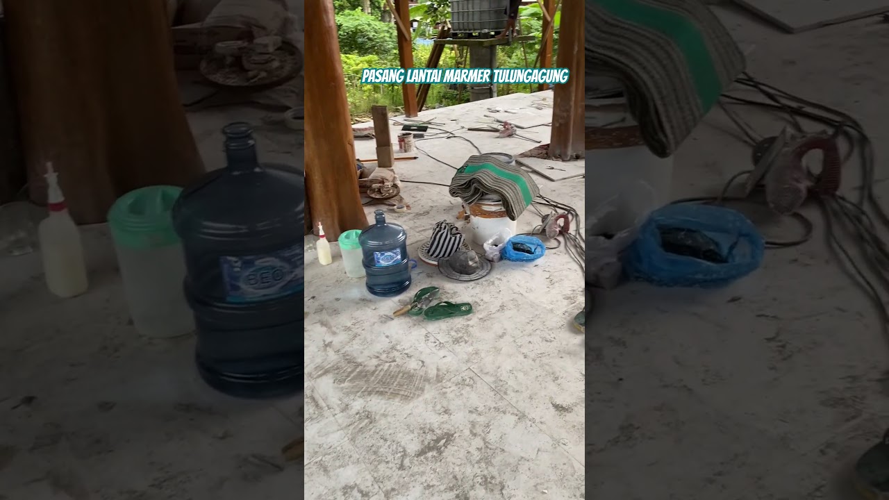 Cara Pasang Lantai Marmer ukuran 60x120cm.