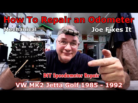 How To Repair A Odometer | DIY Speedometer Repair | MK2 VW Diesel Gas 1985 1992 Jetta Golf 🚗🚕🚙