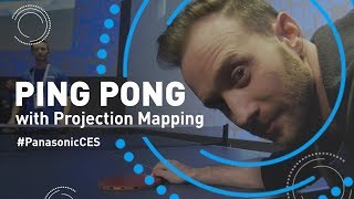 PING PONG with Real Time Tracking and Projection Mapping | #PanasonicCES #CES2020