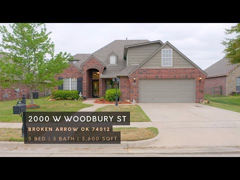 2000 W Woodbury St, Broken Arrow, OK home video tour