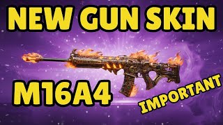 UPGRADED M16A4 GUN SKIN PUBG MOBILE | 4.2 UPDATE GILT SET AND GUN SKIN