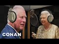 The Queen & Prince Charles React To Harry & Meghan's Oprah Interview - CONAN on TBS