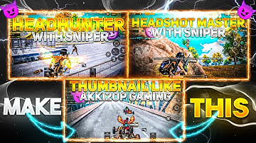 How To Make Thumbnail Like @Akki2op Gaming | How To Make Best Gaming Thumbnail #pubg#Thumbnailedit